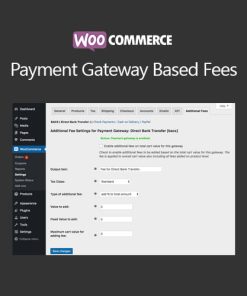 WC Payment Gateway Based Fees