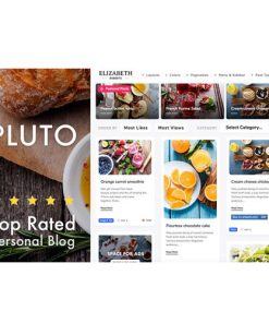 Pluto Clean Personal WP Masonry Blog Theme