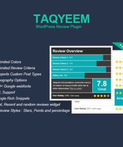 Taqyeem WP Review Plugin GPL