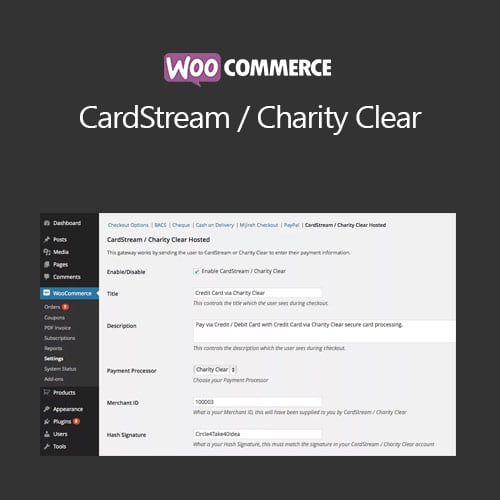WooCommerce-CardStream-Charity-Clear WC CardStream / Charity Clear GPL