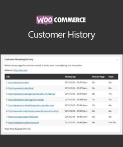 WooCommerce Customer History GPL