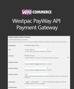 WC Westpac PayWay API Payment Gateway