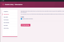 Citadela Listing