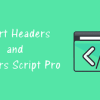 HT Script Pro - Insert Headers and Footers Code