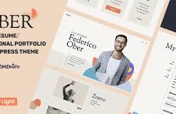 Ober Theme GPL - CV Resume WP Theme