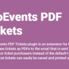 FooEvents PDF Tickets Extension GPL